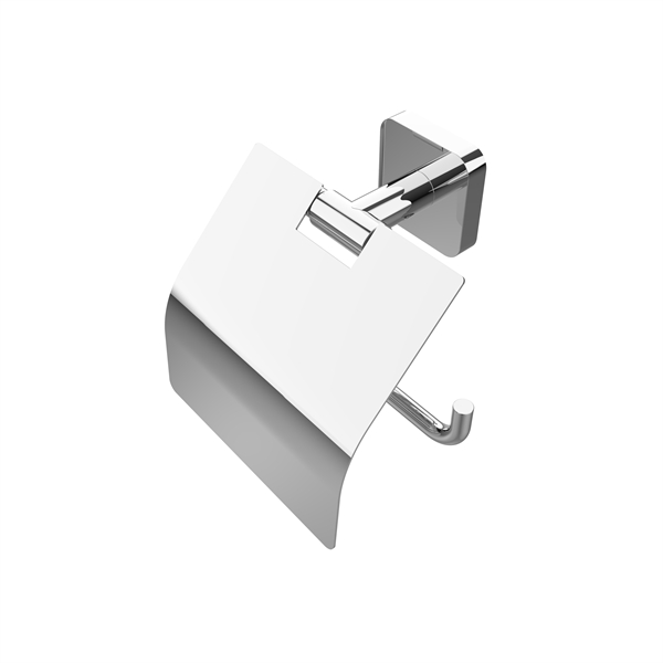 Toilet paper holder with cover