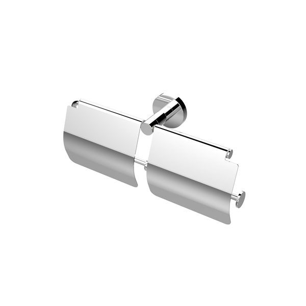 Double Toilet paper Holder with cover