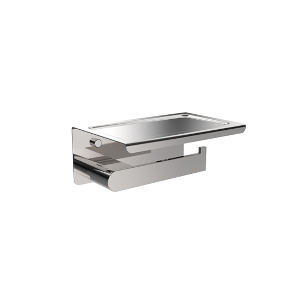 V04 Toilet paper holder with shelf